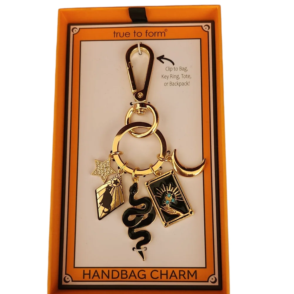 True To Form Halloween Theme Bag Charm Keychain